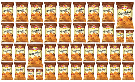 Lay's Oven Baked BBQ Potato Chips 40x32g/1.1 oz. Bags {Imported from Canada}