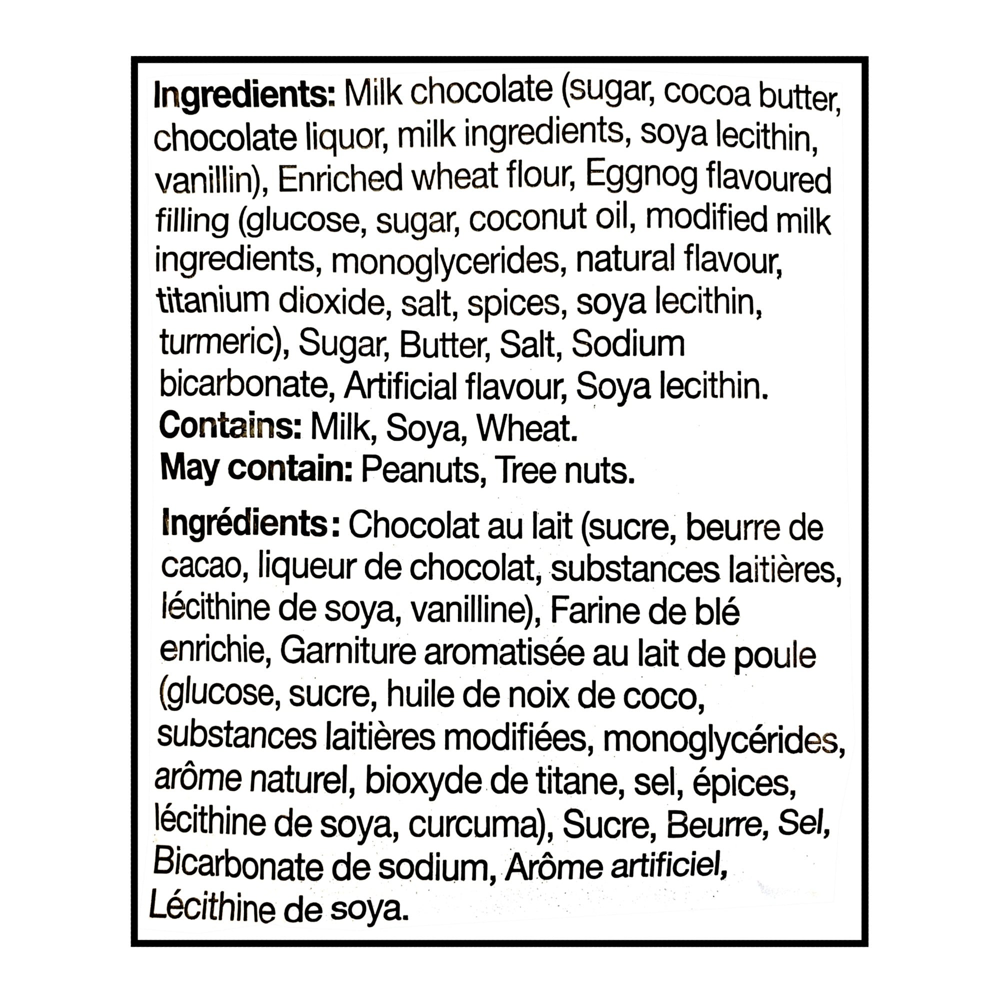 Leclerc Celebration Eggnog Truffle Butter Cookies, 240g/8.5 oz