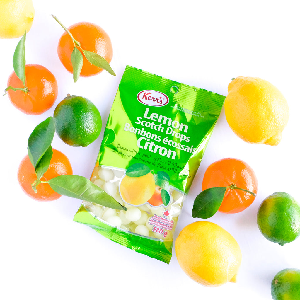Kerr's Lemon Scotch Drops, 180g/6.3 oz. Bag