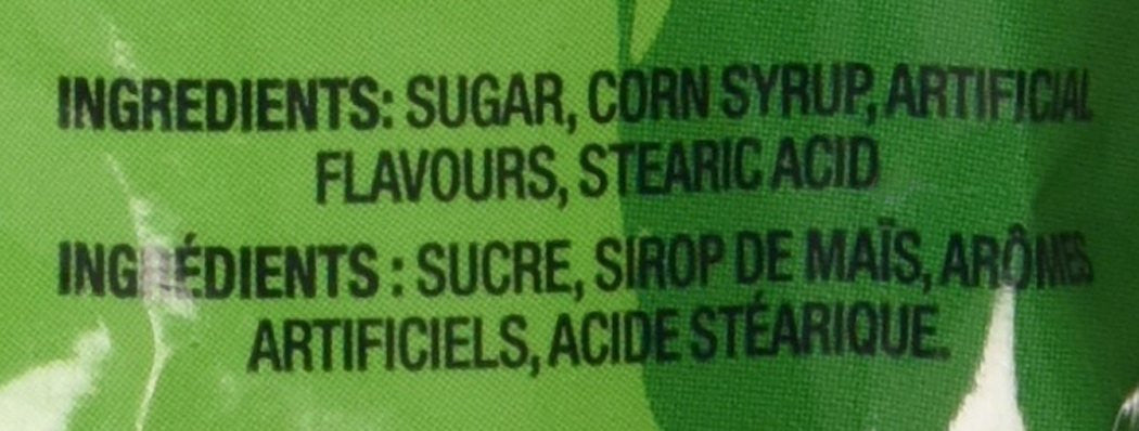 Life Savers Wint-O-Green, Peg Bag, 150g/5.3oz. Ingredients