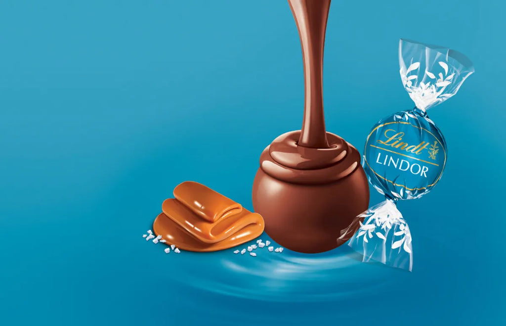 Lindt Lindor Caramel with Sea Salt Milk Chocolate Balls, 150g/5.2 oz.