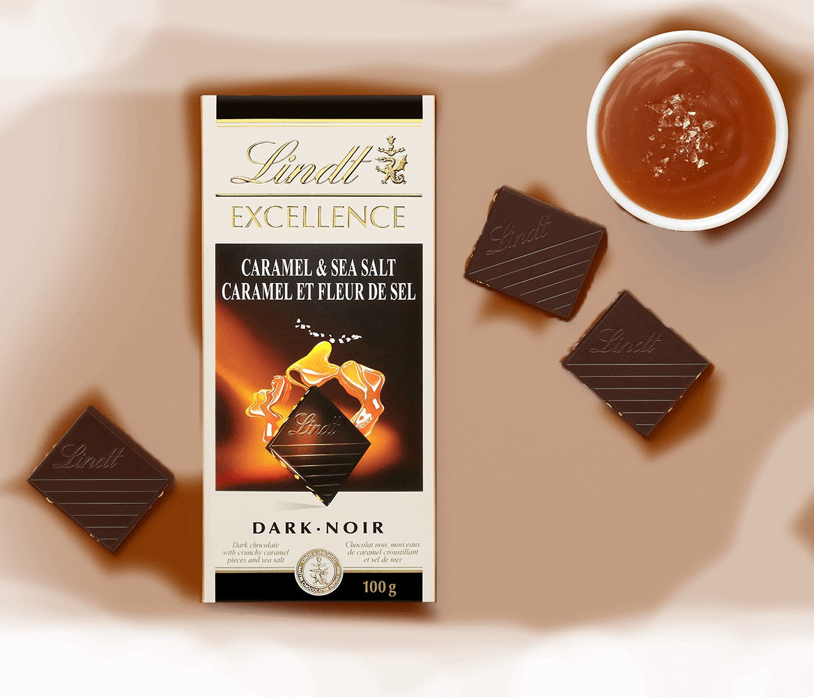 Chocolate Lindt Excellence Sea Salt Caramelo 100 g – La Castellana