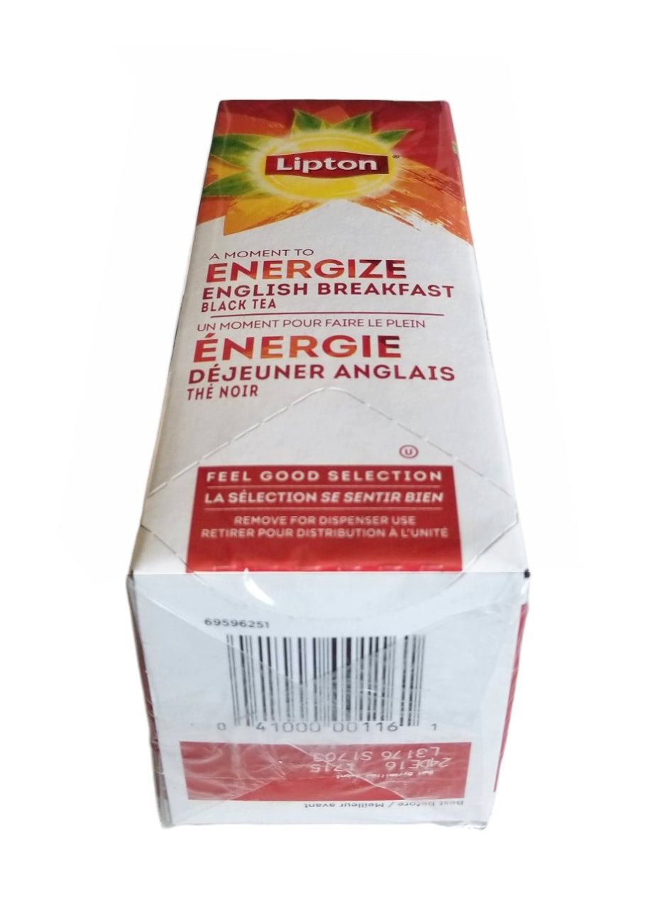 Lipton Energize English Breakfast Black Tea upc