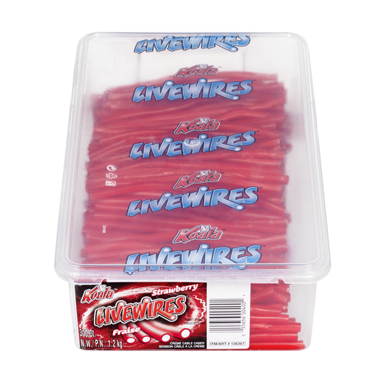 Livewires Cream Cables, 300 Count, Strawberry Cream {Imported from Canada}