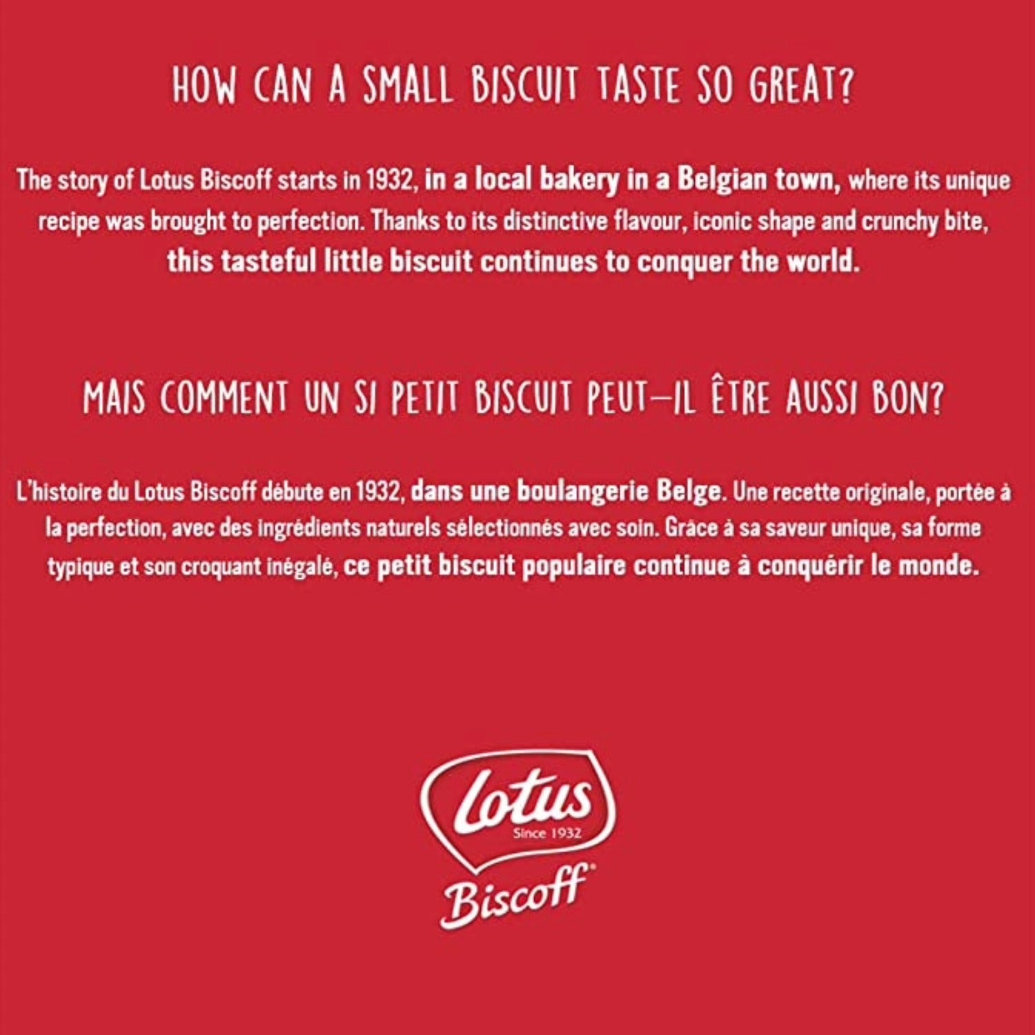 History of Lotus Biscoff caramelized cookies brand story