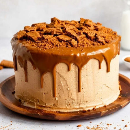 Cake layered with Lotus Biscoff Smooth Spread 3 kg filling — celebration baking lifestyle