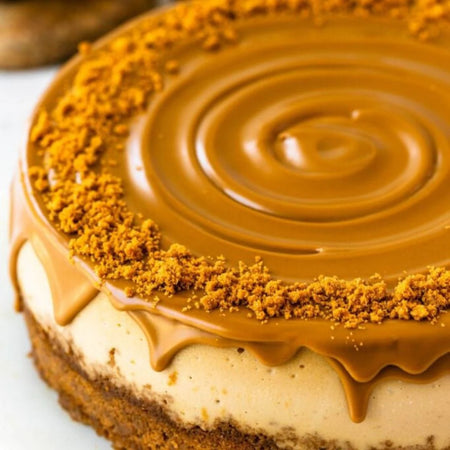 Cheesecake topped with Lotus Biscoff Smooth Spread 3 kg — dessert baking lifestyle