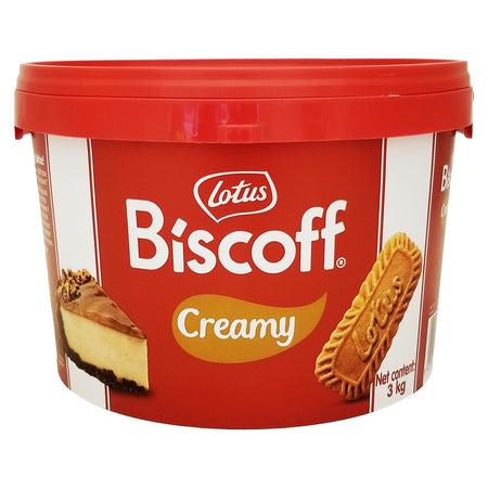 Lotus Biscoff Spread Smooth 3 kg jar front view — bulk caramelized cookie butter spread
