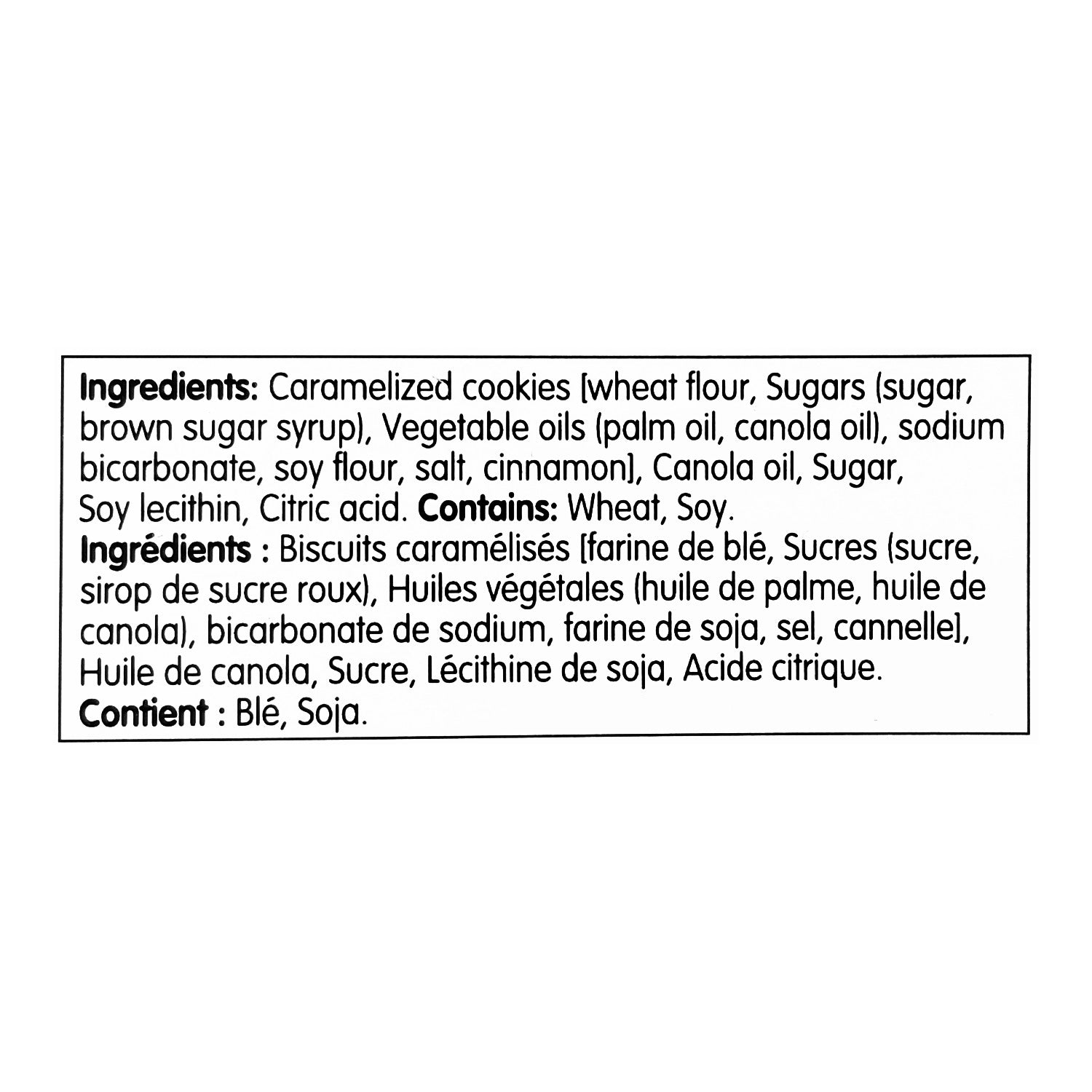 Lotus Biscoff Spread Smooth 3 kg ingredients list — vegan caramelized biscuit spread