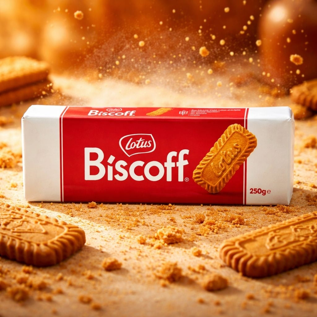 Lotus Biscoff Caramelized Cookies 250 g front pack alternate view
