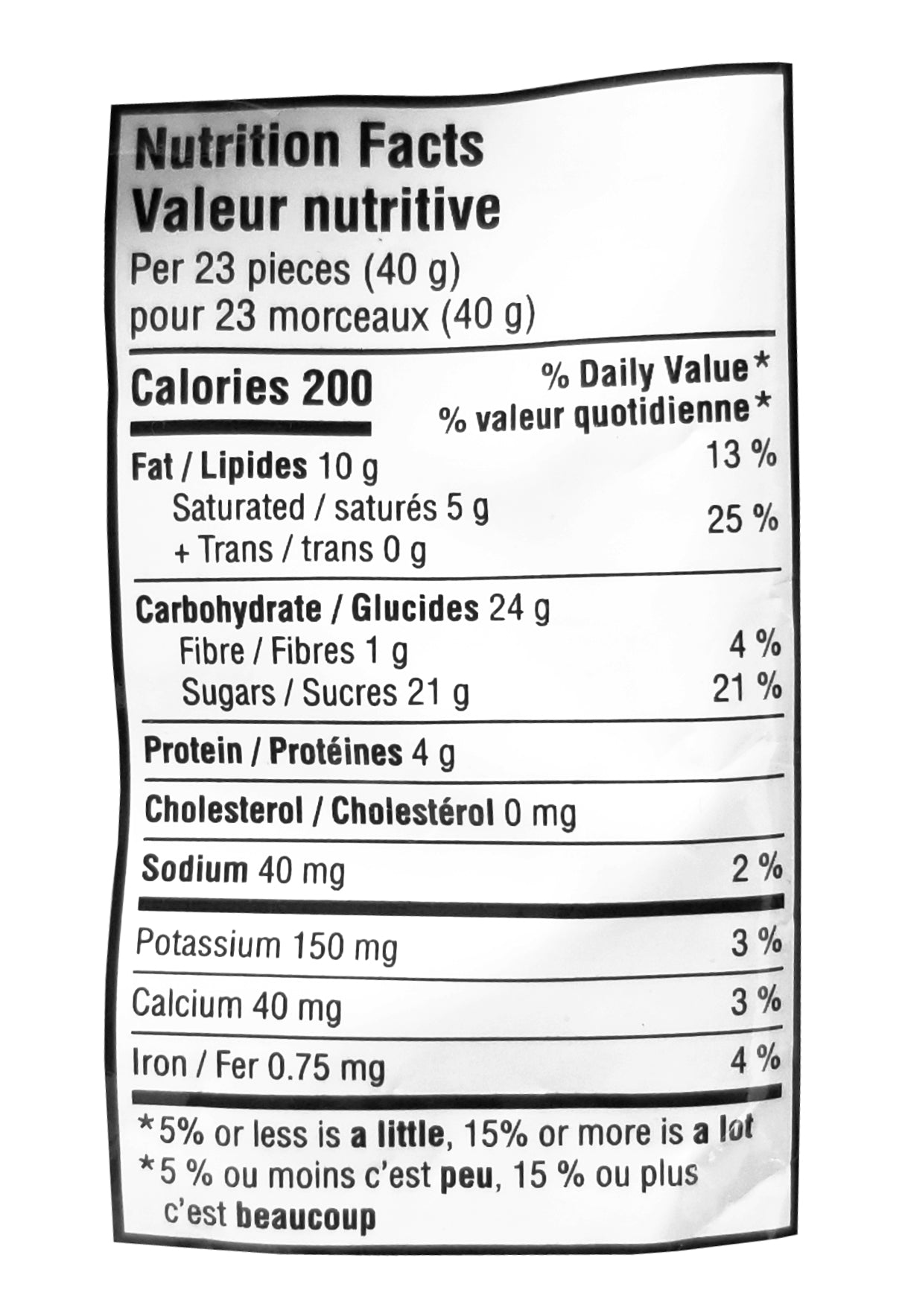 M&M's Classic Mix Pack, Milk Chocolate, Peanut Butter, Peanuts Center, 185g/6.5 oz. Bag Nutrition Facts