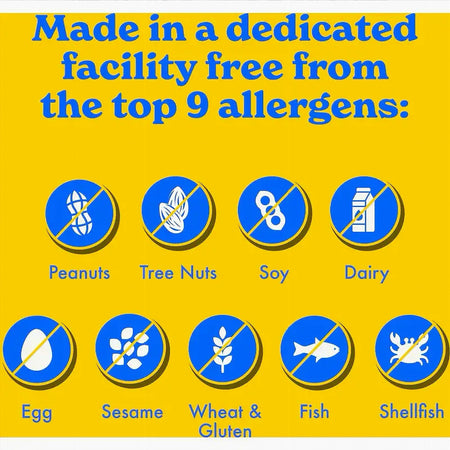 Made Good Red Velvet Cookie Bites top 14 allergen-free certifications – peanut free, gluten free, dairy free, vegan