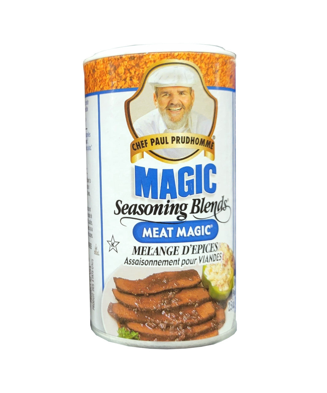 Chef Paul Prudhomme's Magic Seasoning Blends, Meat Seasoning, 71g/2.5 oz. Shaker {Imported from Canada}