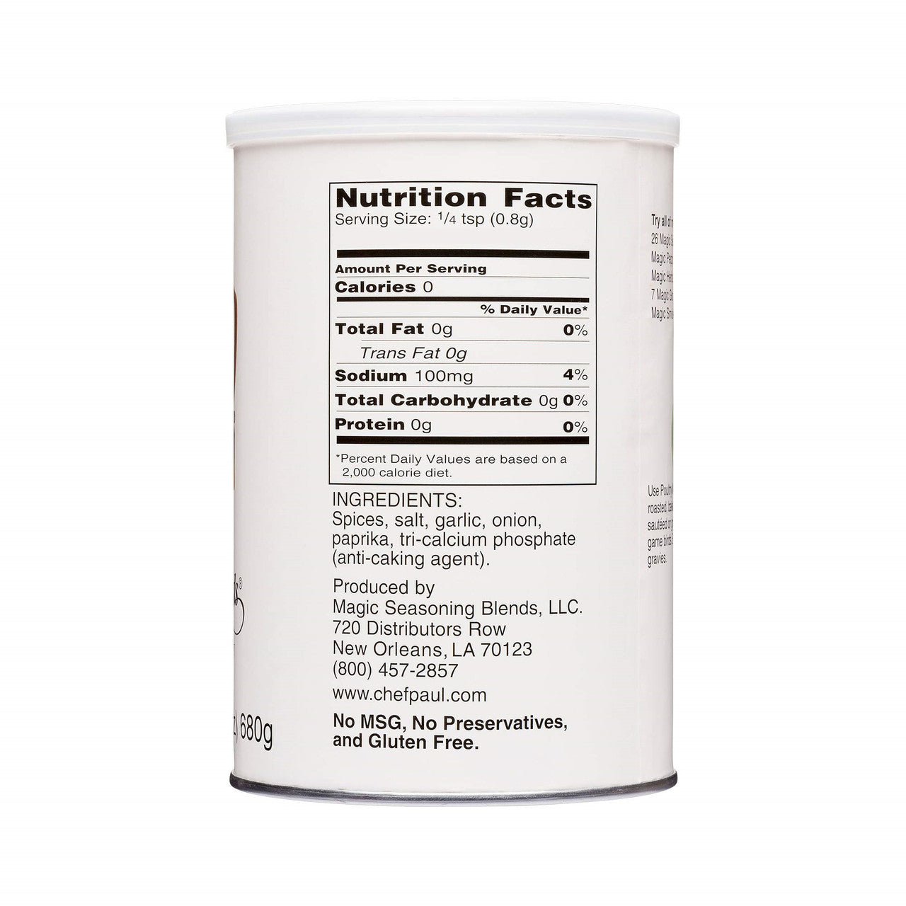 Chef Paul Prudhomme's Magic Seasoning Blends, Poultry Magic, 71g/2.5 oz. {Imported from Canada}