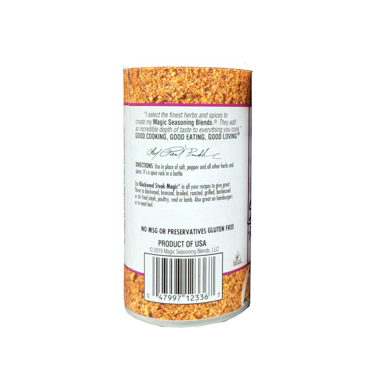 Chef Paul Prudhomme's Magic Seasoning Blends, Blackened Steak Magic, 71g/2.5 oz. Shaker {Imported from Canada}
