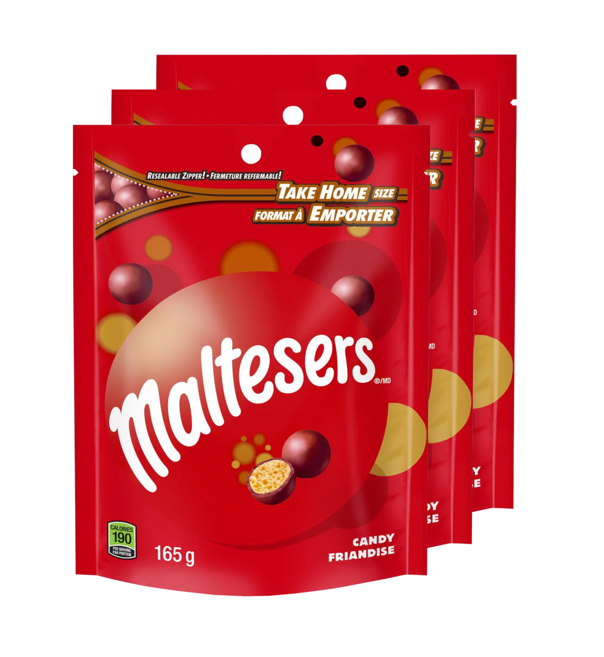 Maltesers Malt Chocolate Candy 165g/5.8oz, 3-Pack {Imported from Canada}