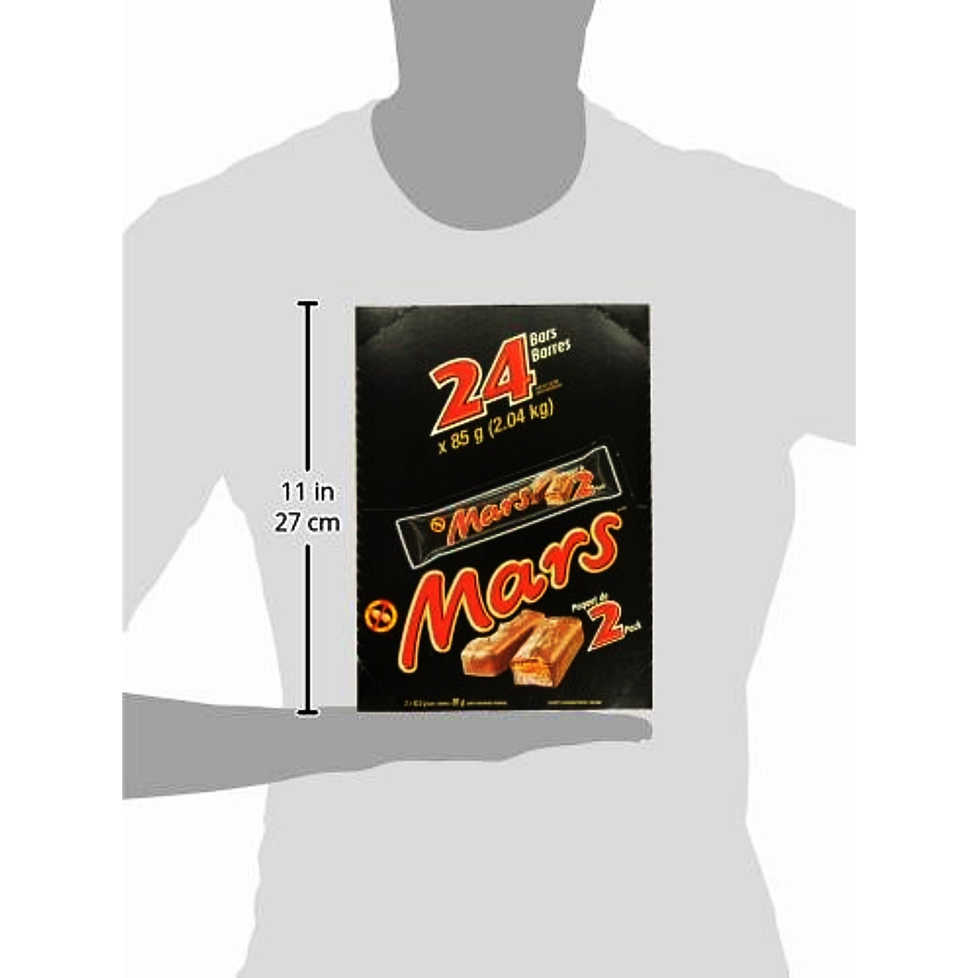 Mars 2-Piece King Size Chocolate Bars, 85 g / 3 oz, 24-Count