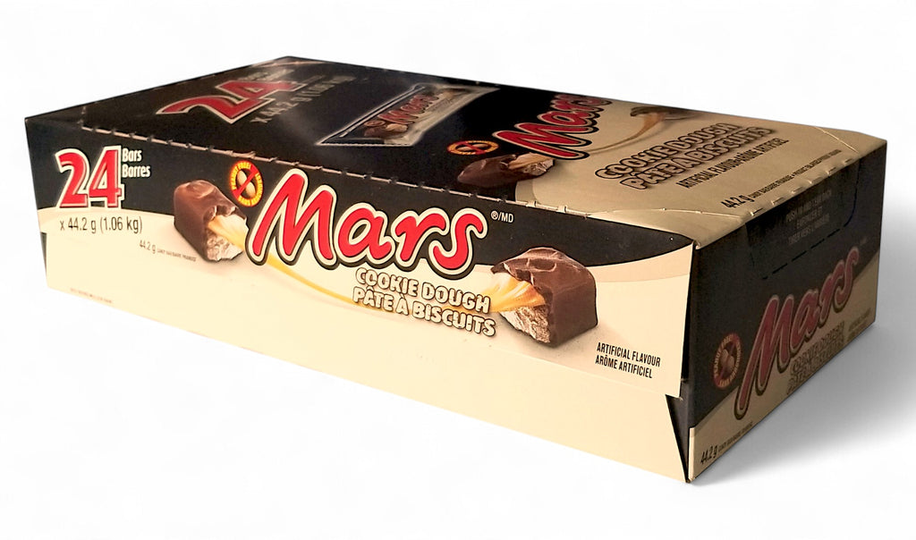 Mars Cookie Dough Chocolate Bars - 24 Pack (44.2g per bar) - Side Of Box