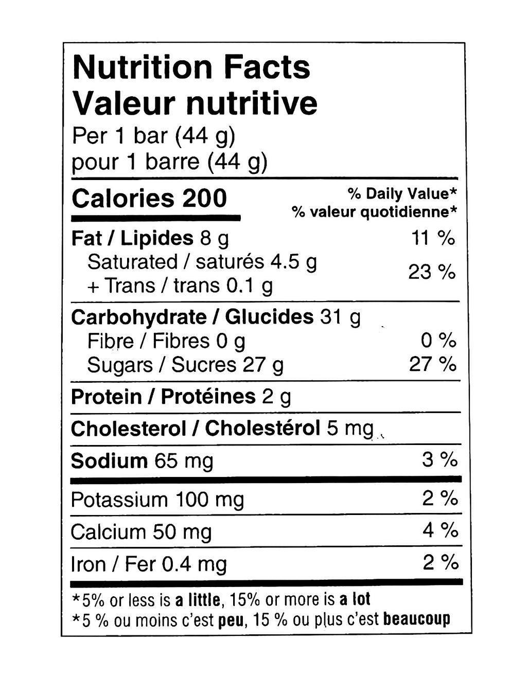 Mars Cookie Dough Chocolate Bars - 24 Pack (44.2g per bar) - Nutrition Facts 