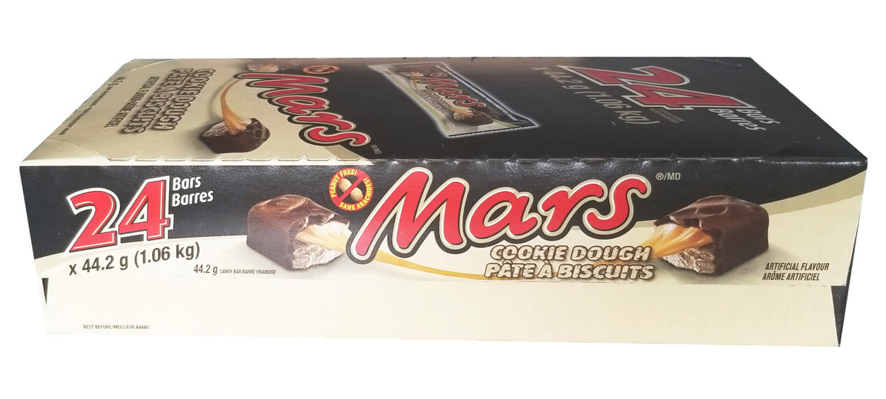 Mars Cookie Dough Chocolate Bars - 24pk x 44.2g, 1 Box (1.06kg) - {Imported  From Canada}