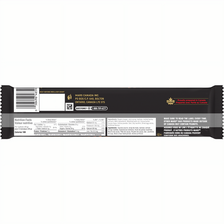 Mars Snack Size Chocolate Candy Bars (8 pk) 104g/3.7 oz - Back