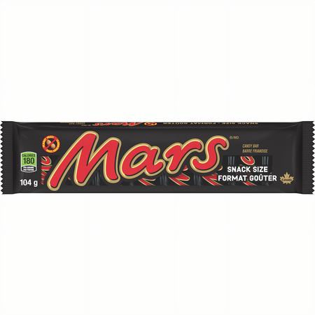 Mars Snack Size Chocolate Candy Bars (8 pk) 104g/3.7 oz - Front