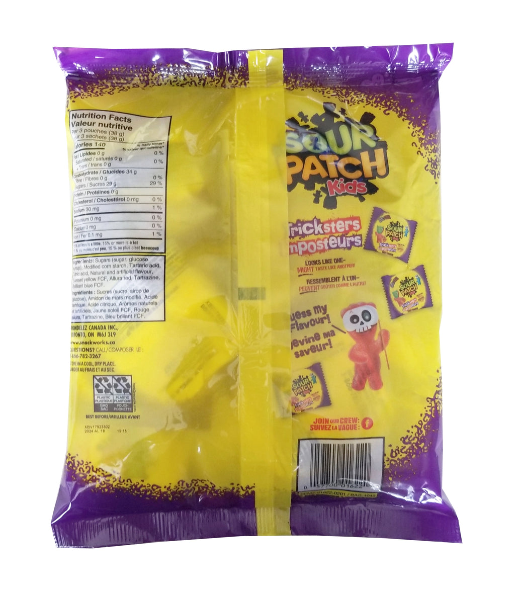 Maynards Sour Patch Kids Tricksters Halloween Candy, 24 Fun Treats, 300g/10.5 oz Bag {Imported from Canada}