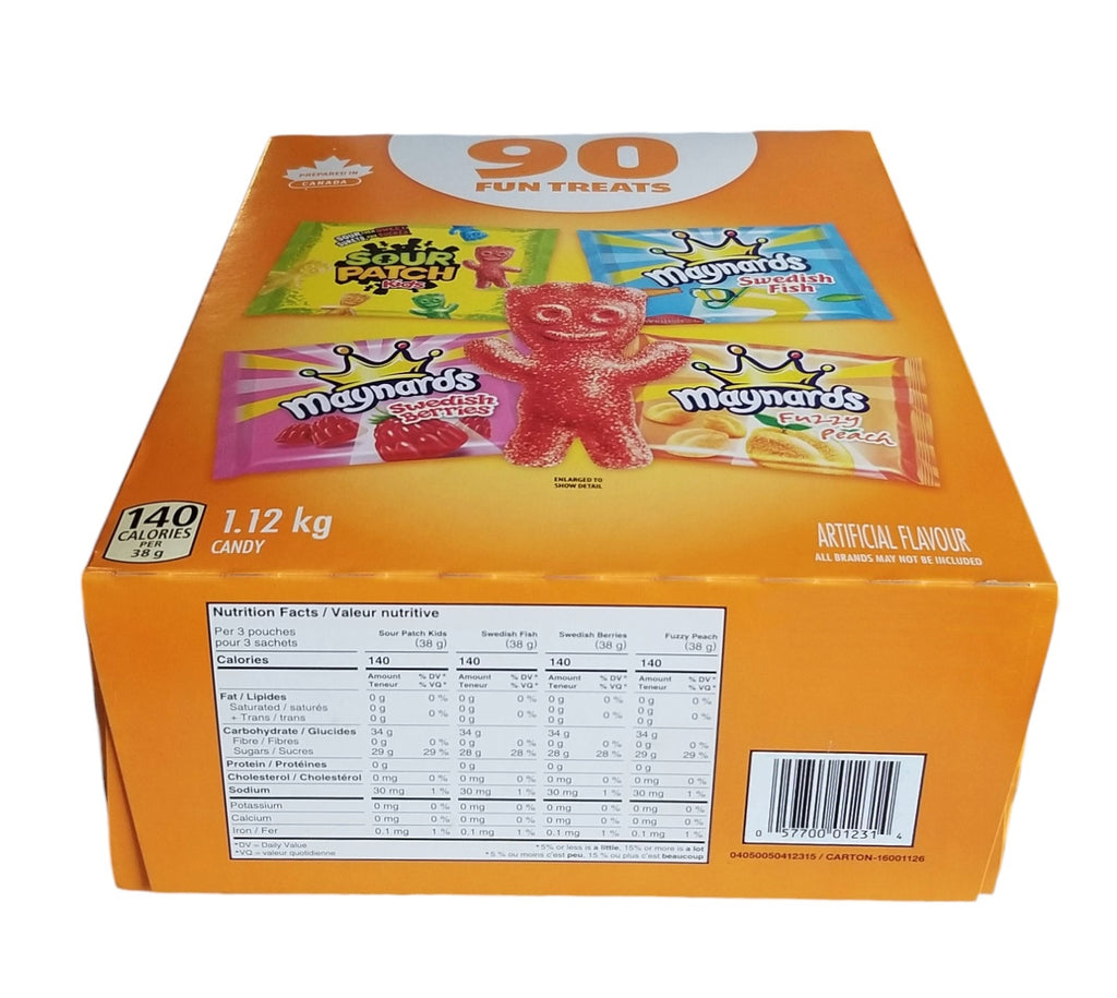 Maynards Sour Patch Kids Assorted Candy 90ct