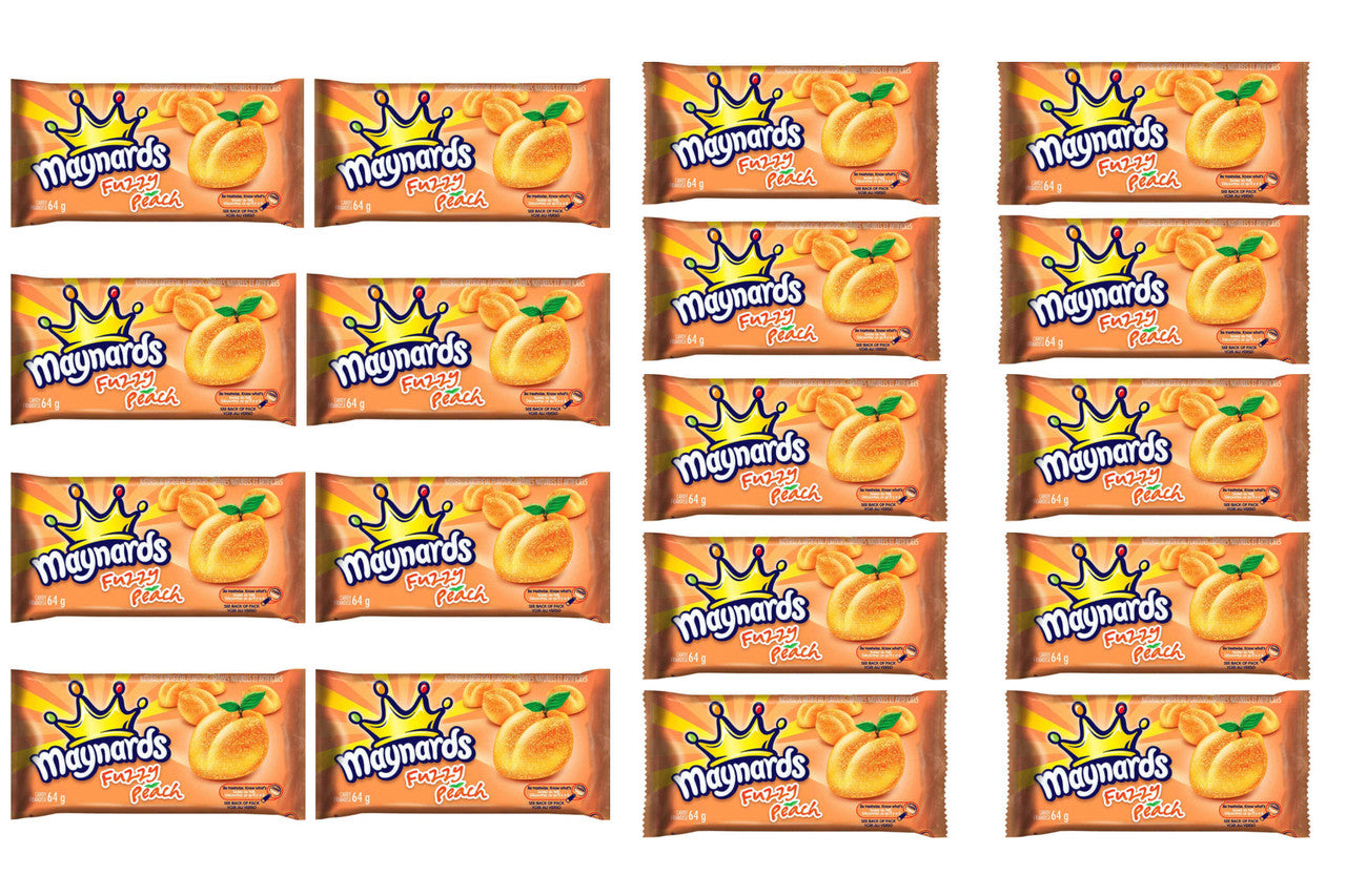 Maynards Fuzzy Peach - 18 Packs (64g per pack) - Packs