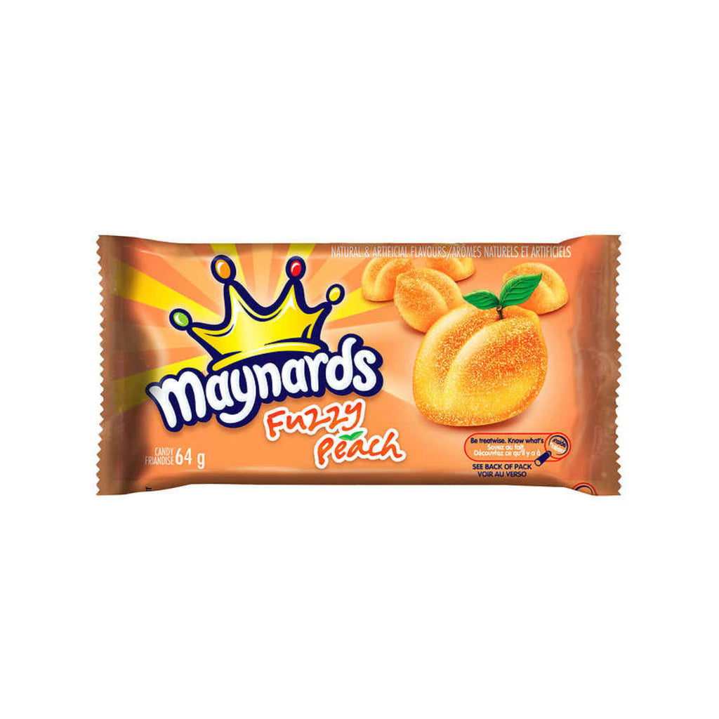 Maynards Fuzzy Peach - 18 Packs (64g per pack) - Single Pack