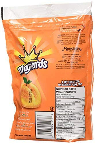 Maynards Fuzzy Peach Candy - 2 Pack (355g / 12.5 oz)  - Back