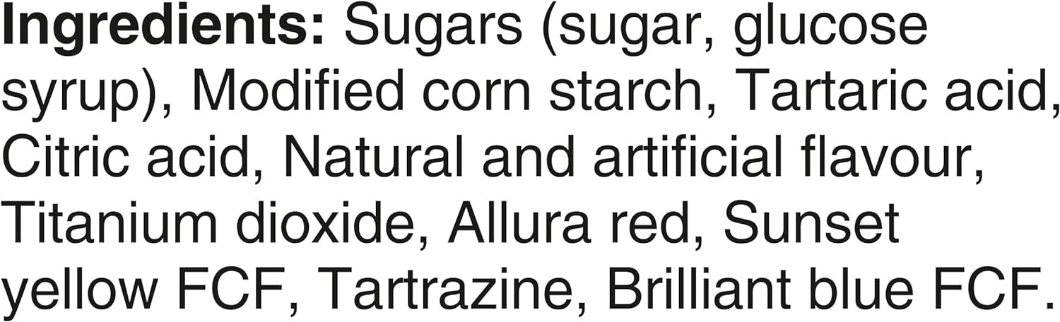 Maynards Sour Patch Kids Fun Mix Candy, 315g/11 oz. Bag Ingredients