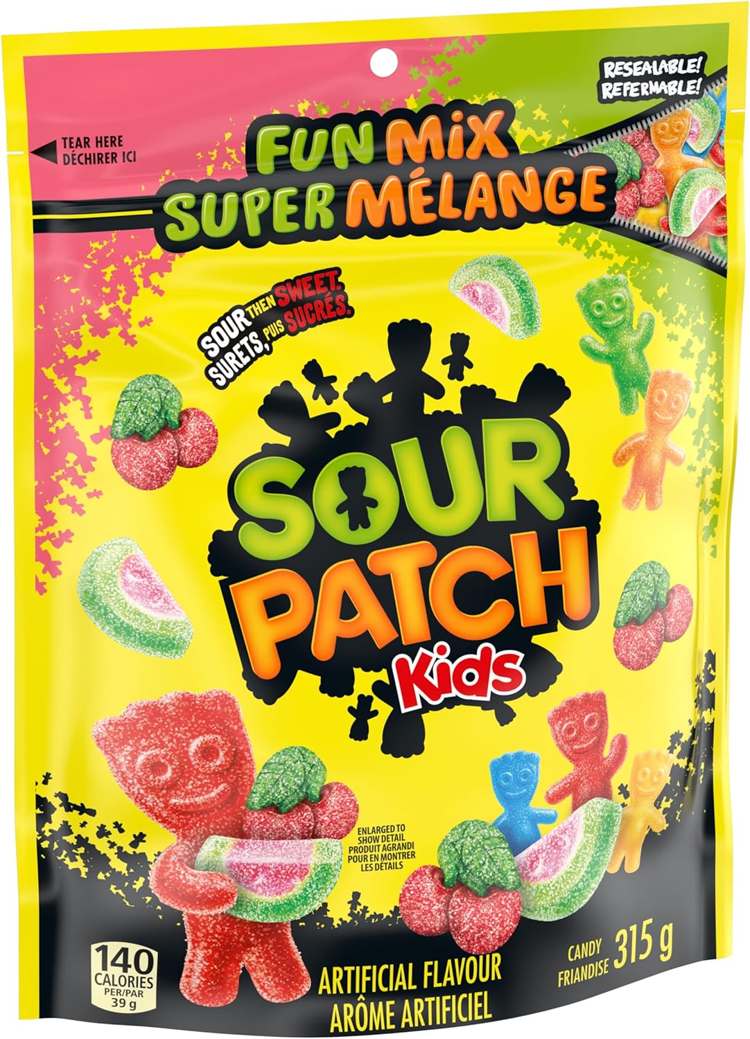 Maynards Sour Patch Kids Fun Mix Candy, 315g/11 oz. Bag Right Angle