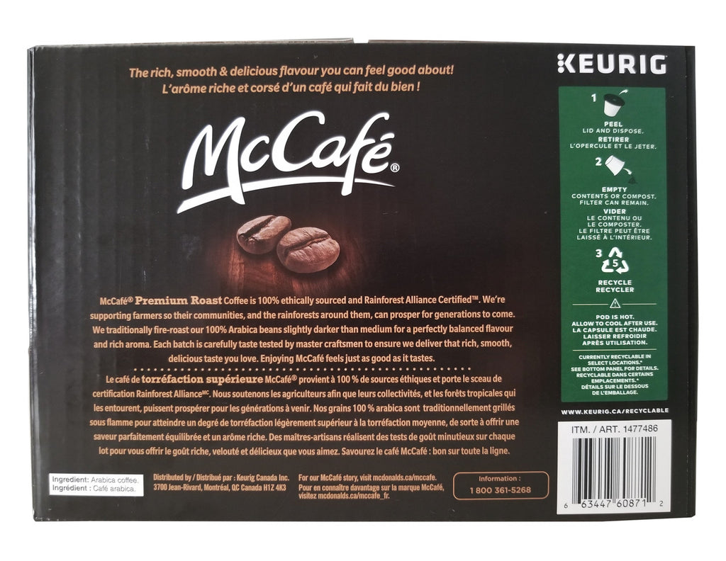 McCafe Premium Roast Coffee Pods, 80 Count, {Imported From Canada}