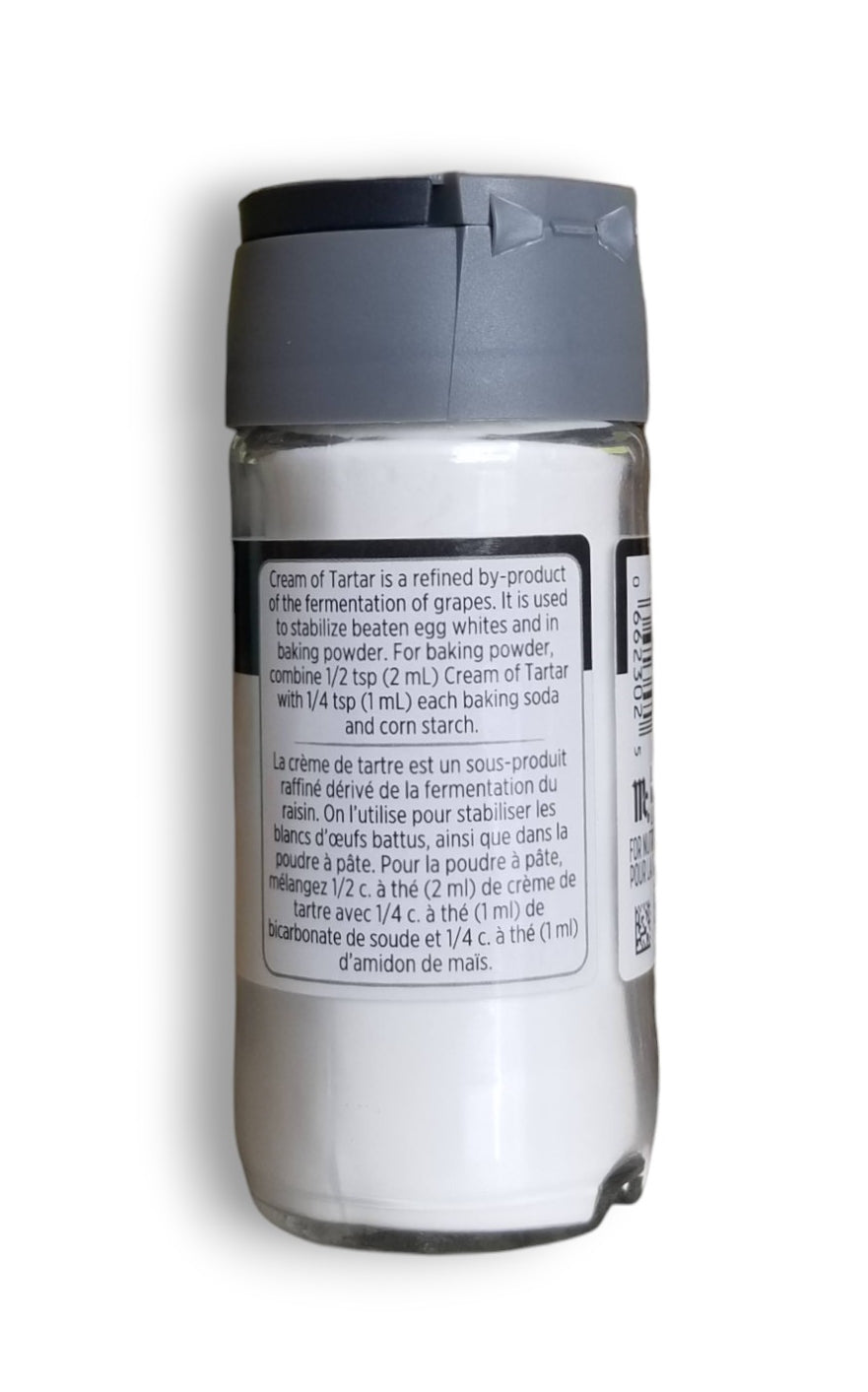 McCormick Gourmet Cream of Tartar, 68g/2.4 oz. Shaker Bottle