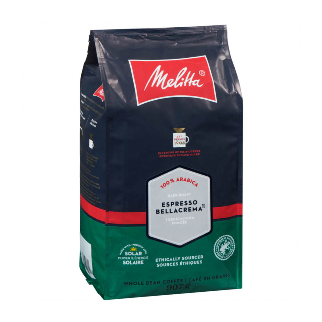 Melitta Dark Roast Espresso Ethically Sourced Whole Bean Coffee, 907g/2 lb
