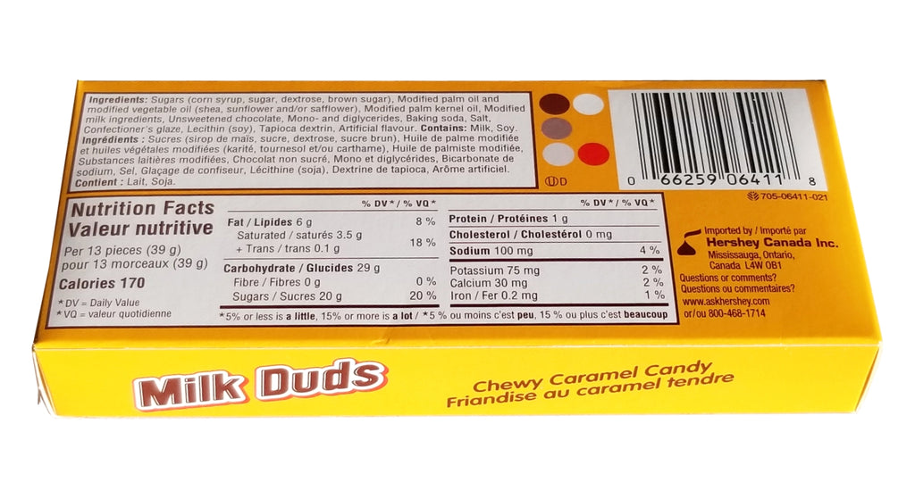 Hershey Milk Duds Chewy Caramel Candy, 141g/5 oz. Box {Imported from Canad}