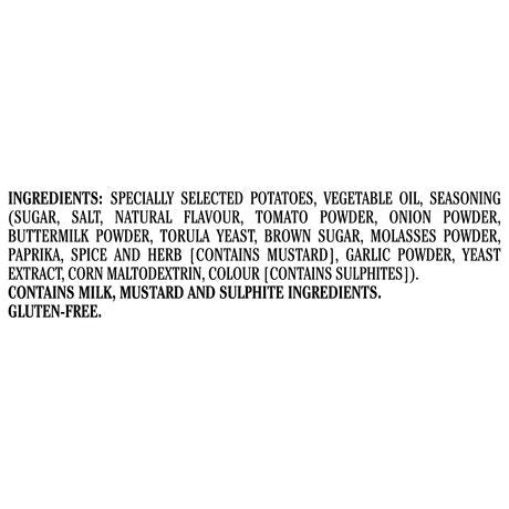 Miss Vickie's Kettle Cooked Applewood Smoked BBQ Potato Chips 200g/7.1 oz Ingredients