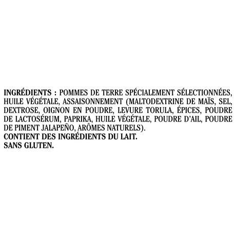 Miss Vickie's Kettle Cooked Jalapeno Potato Chips 200g/7.1 oz. Bag Ingredients In French