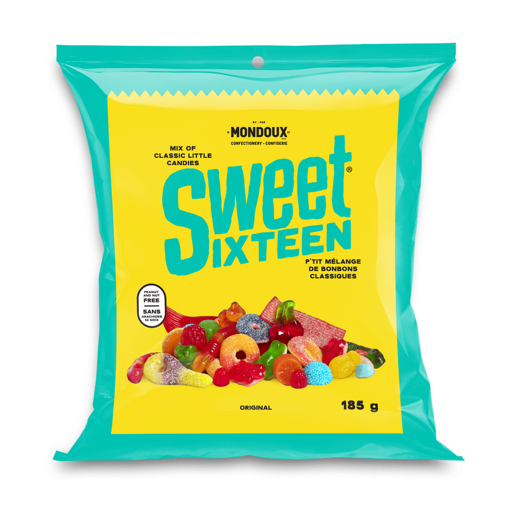 Mondoux Sweet Sixteen Original Gummy Candies, 185g/6.5 oz., {Imported from Canada}