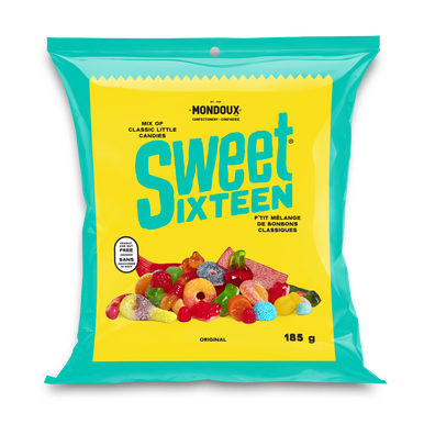 Mondoux Sweet Sixteen Original Gummy Candies, 185g/6.5 oz., {Imported from Canada}