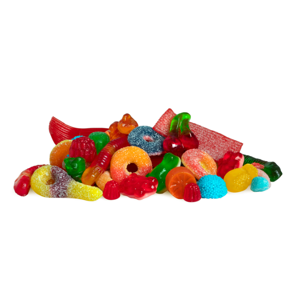 Mondoux sweet Sixteen Gummy Candies, Original, 675g, picture of gummies.