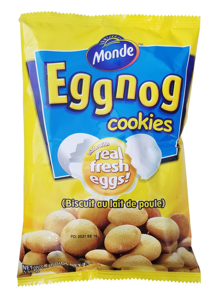 Monde Eggnog Cookies, 130g/4.5 oz, (Imported from Canada)