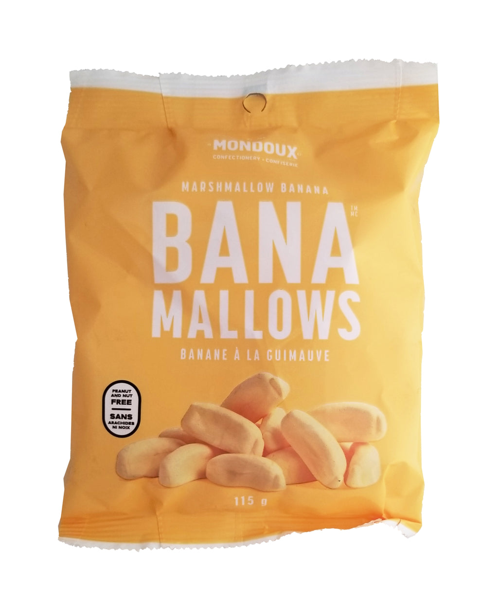 Mondoux BanaMallows Banana Marshmallows 115g/4 oz. Bag {Imported from Canada}