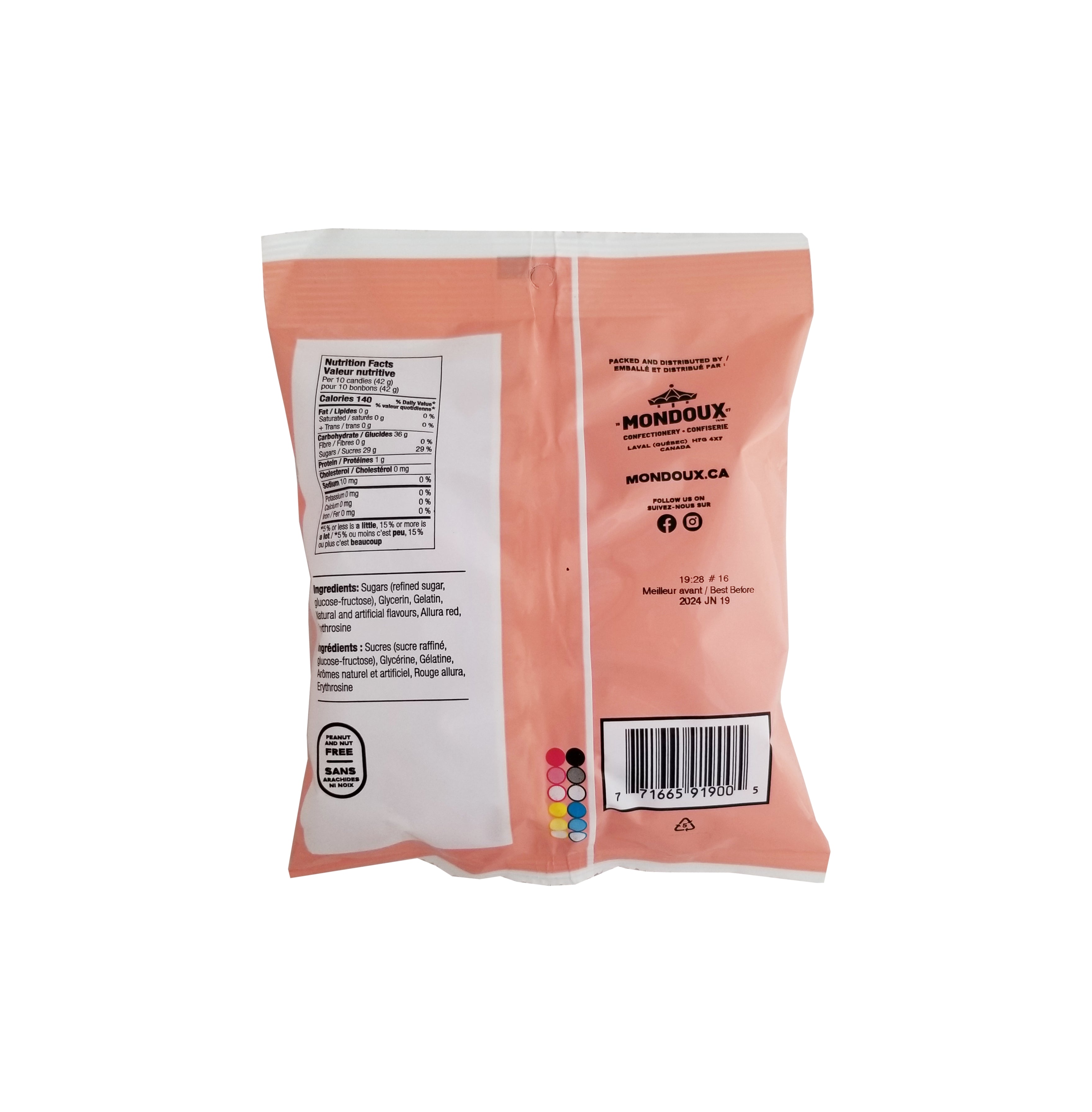 Mondoux StrawMallows Strawberry Marshmallows 115g/4 oz. Bag {Imported from Canada}