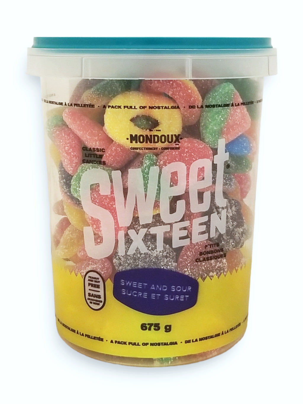 Mondoux Sweet Sixteen Sweet and Sour Classic Little Candies Mix, 675g/1.5 lbs. Pail