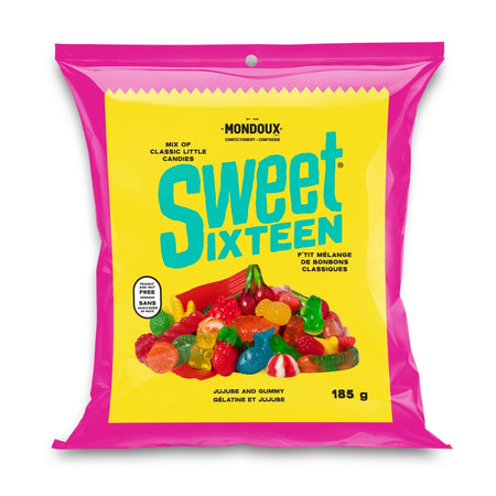 Mondoux Sweet Sixteen Jujube and Gummy Mix, 185g/6.5 oz. Bag