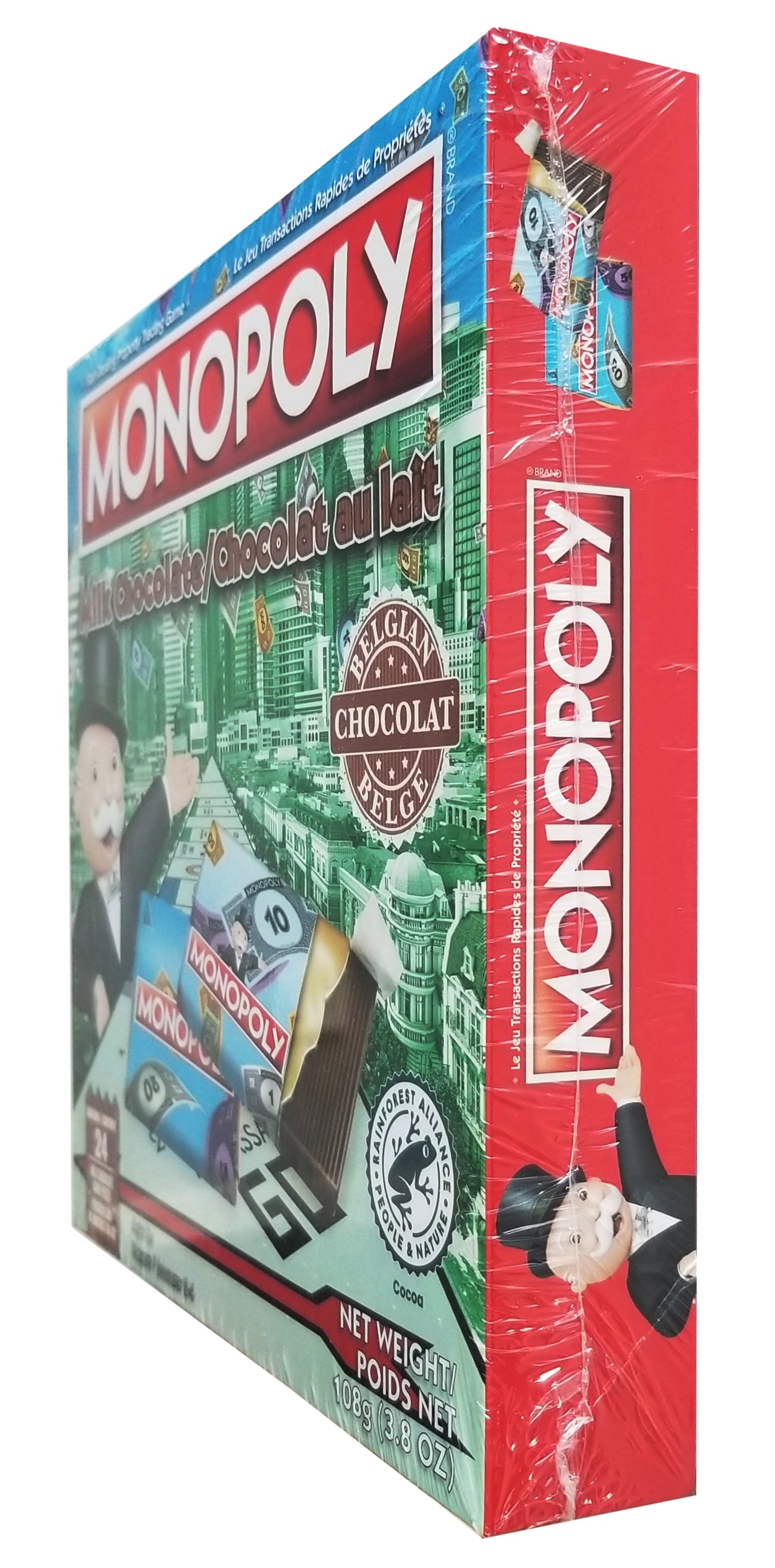 Monopoly Game with Milk Chocolate Game Cards, 108g/3.8 oz
