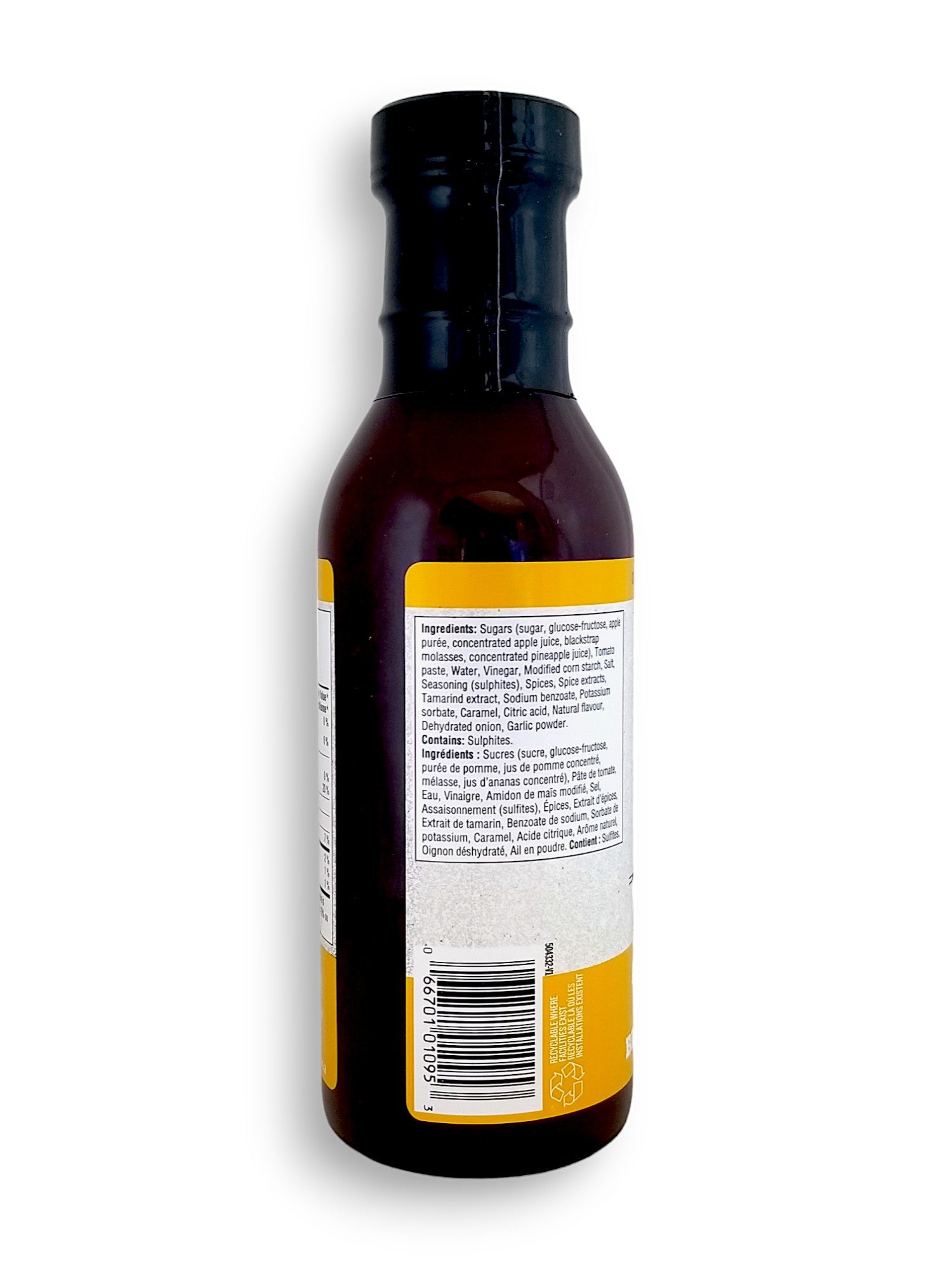 Montana's Apple Butter BBQ Sauce, side of bottle