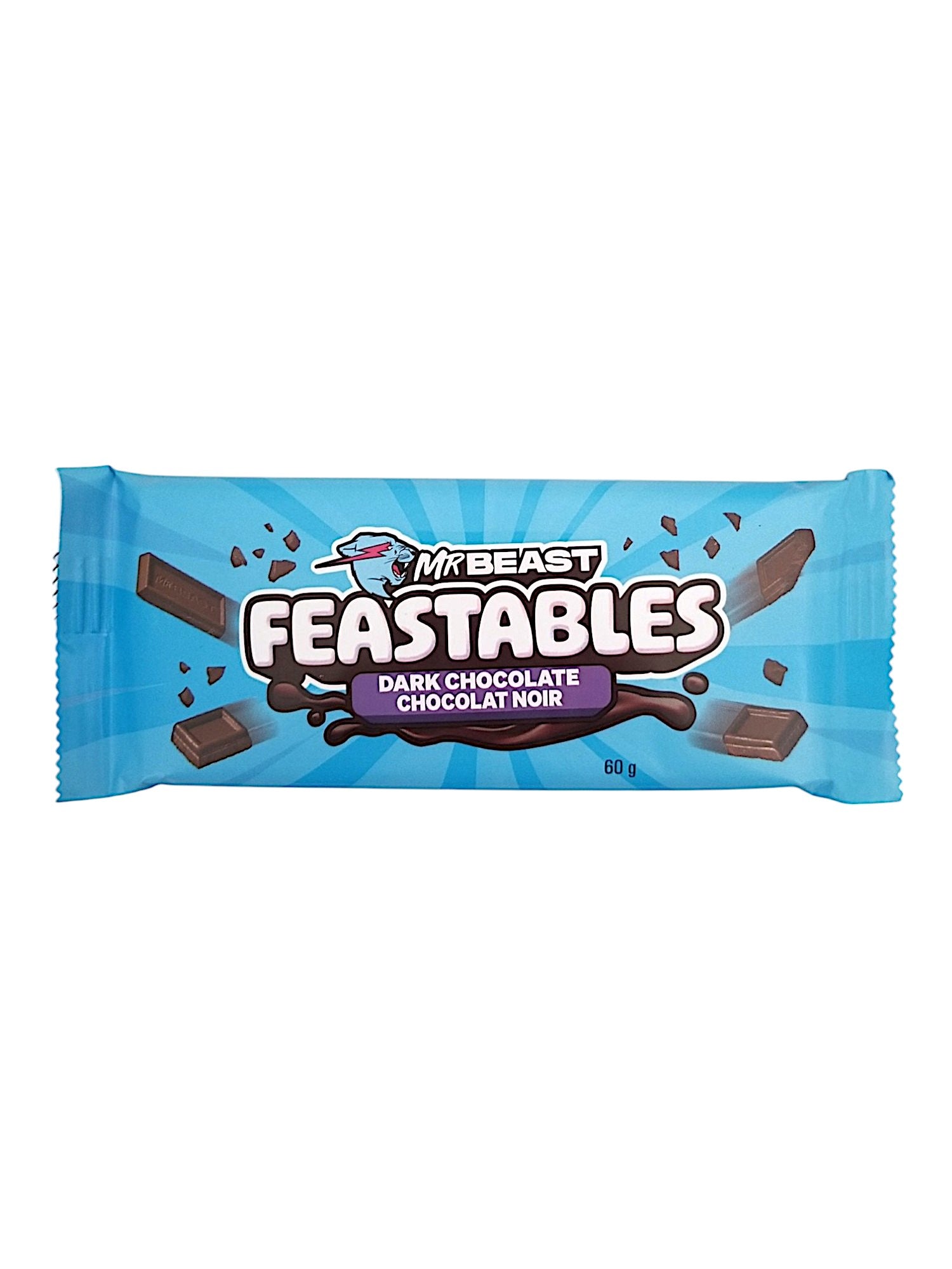 MR BEAST FEASTABLES Dark Chocolate Bar, 60g/2.1 oz. Bar - Bar